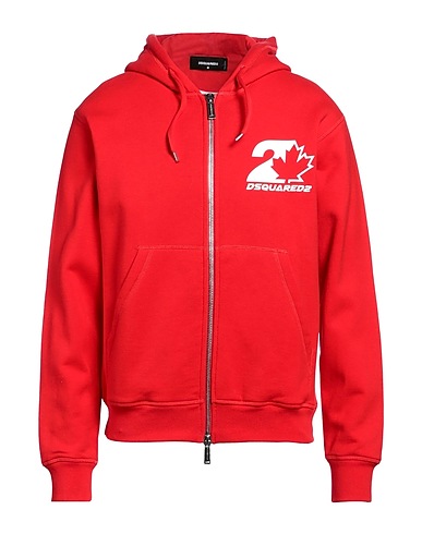 DSQUARED2 Felpa Rosso 100% Cotone, Elastan
