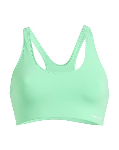 SPORTY & RICH Top Light green 82% Nylon, 18% Elastane