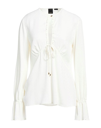 PINKO Top White 69% Acetate, 31% Silk