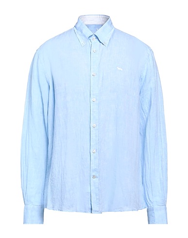 HARMONT & BLAINE Linen shirt Sky blue 100% Linen