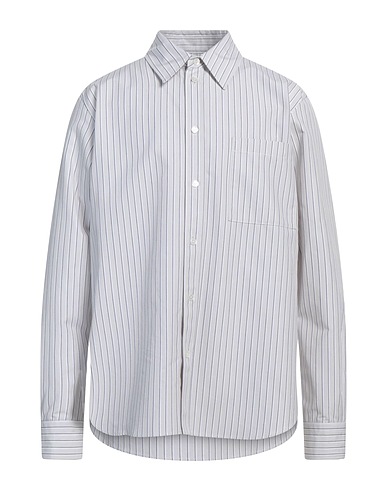 BOTTEGA VENETA Striped shirt Light grey 100% Cotton