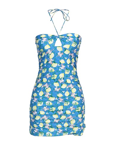 LA PERLA Sheath dress Azure 87% Polyester, 13% Elastane
