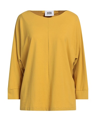 ALPHA STUDIO Basic T-Shirt Marigold 98% Cotton, 2% Elastane