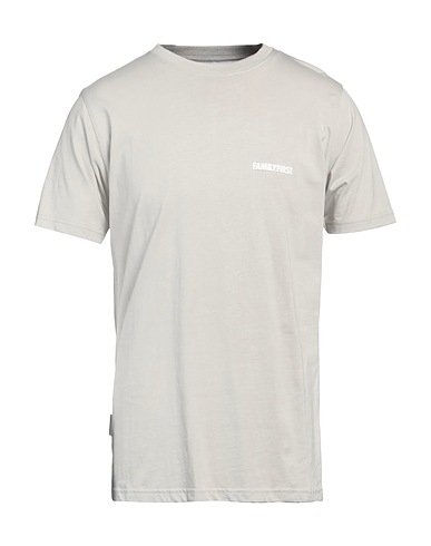 FAMILY FIRST  Milano Basic T-shirt Light grey 100% Cotton