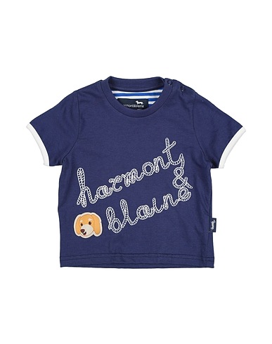 HARMONT & BLAINE T-shirt Navy blue 100% Organic cotton