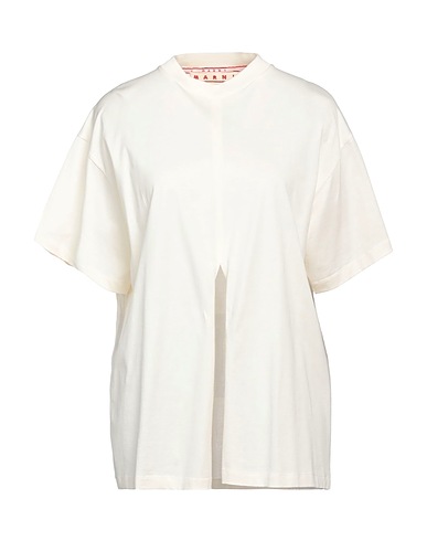 MARNI Basic T-Shirt Cream 100% Cotton