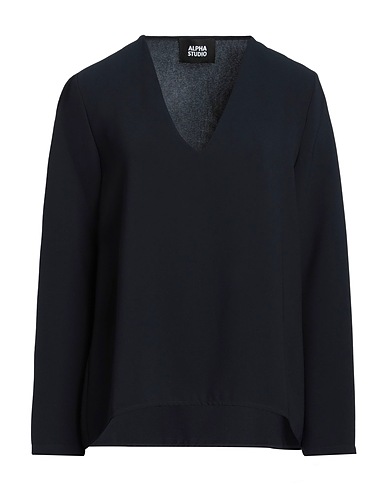 ALPHA STUDIO Top Blu notte 91% Poliestere, 9% Elastan
