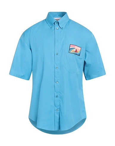 MOSCHINO Shirts Azure 100% Cotton