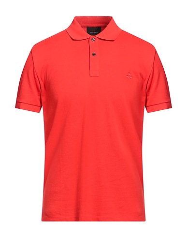 PEUTEREY Polo shirt Tomato red 100% Cotton