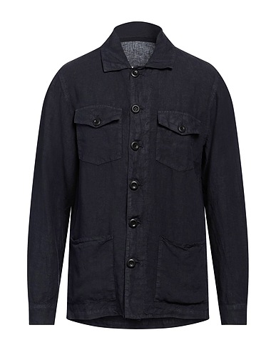 ALTEA Linen shirt Navy blue 100% Linen