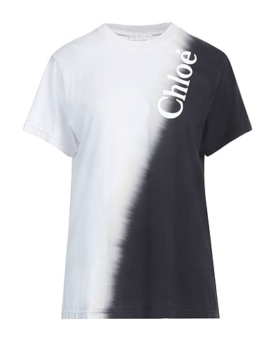 CHLOÉ T-shirt Light grey 100% Cotton, Elastane