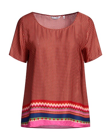 CALIBAN Top Tomato red 100% Viscose