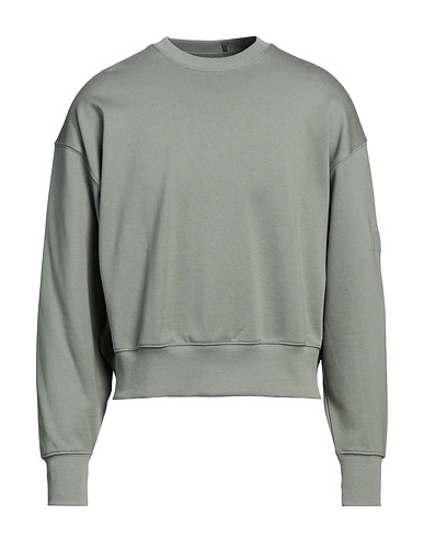 Y-3 Sweatshirt Sage green 100% Organic cotton, Elastane