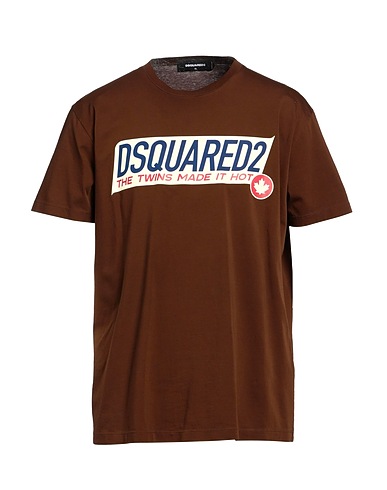 DSQUARED2 T-shirt Brown 100% Cotton