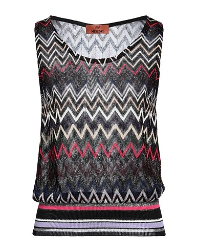 MISSONI Top Black 88% Viscose, 12% Cupro