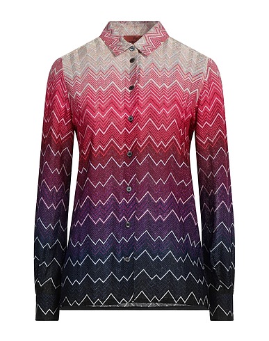 MISSONI Patterned shirts & blouses Magenta 83% Viscose, 17% Cupro