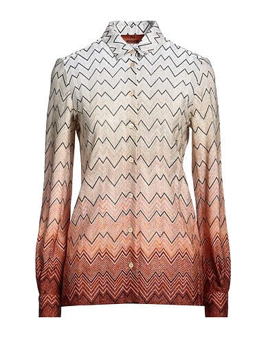 MISSONI Patterned shirts & blouses Beige 83% Viscose, 17% Cupro