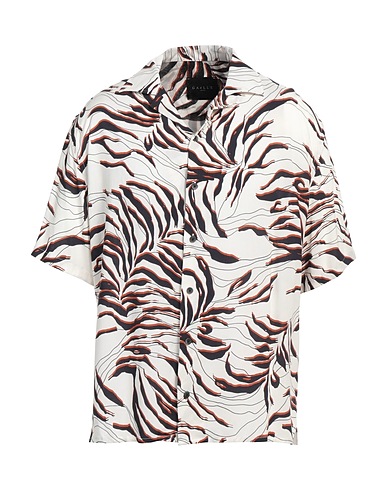 GAëLLE Paris Patterned shirt Ivory 100% Viscose