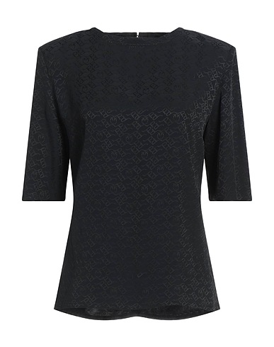 PINKO Top Black 69% Acetate, 31% Silk