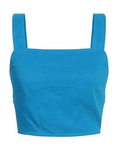 PINKO Top Azzurro 59% Lino, 38% Viscosa, 3% Elastan