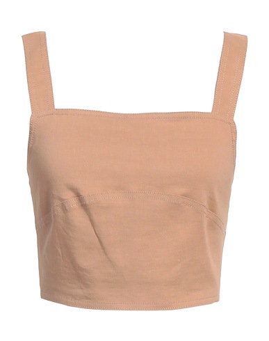 PINKO Top Camel 59% Linen, 38% Viscose, 3% Elastane