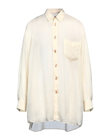 MAGLIANO Solid colour shirt Beige 100% Cupro