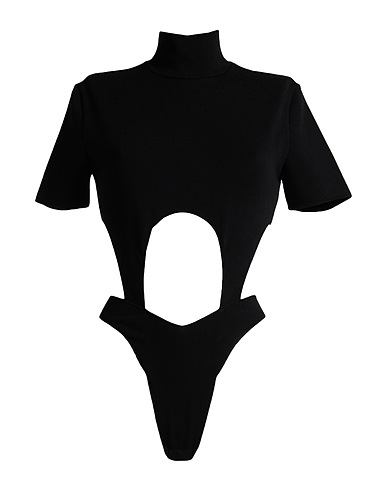MUGLER TOPWEAR Black 70% Viscose, 30% Polyester