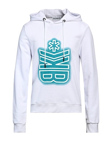 BIKKEMBERGS Felpa Bianco 100% Cotone
