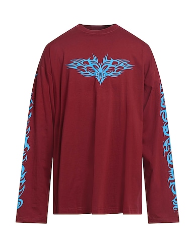 VETEMENTS Oversize-T-Shirt Burgundy 100% Cotton