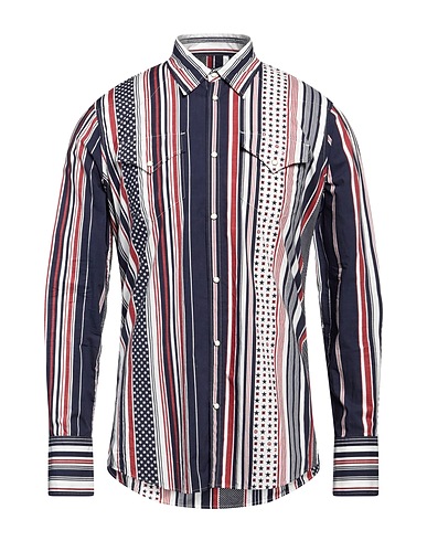 DSQUARED2 Patterned shirt Blue 100% Cotton