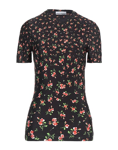 RABANNE T-shirt Black 90% Viscose, 10% Elastane