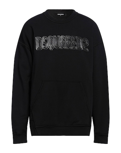 DSQUARED2 Sweatshirt Schwarz 100% Baumwolle