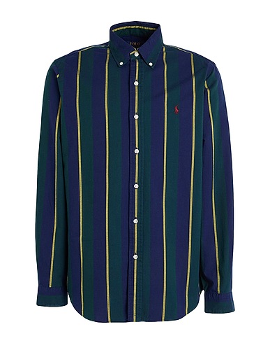 POLO RALPH LAUREN Striped shirt CLASSIC FIT STRIPED OXFORD SHIRT
 Dark green 100% Cotton