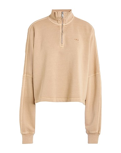 ADIDAS ORIGINALS Sweatshirt ESS+ HZ SWEAT
 Sand 100% Cotton