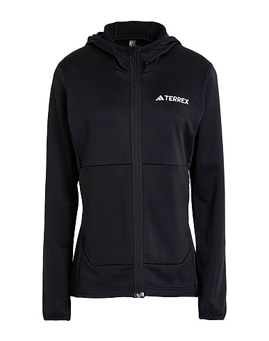 ADIDAS Hooded track jacket  TERREX XPERIOR LIGHT FLEECE HOODED JACKET
 Black 94% Recycled polyester, 6% Elastane