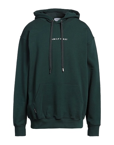 FAMILY FIRST  Milano Hooded sweatshirt Dark green 100% Cotton