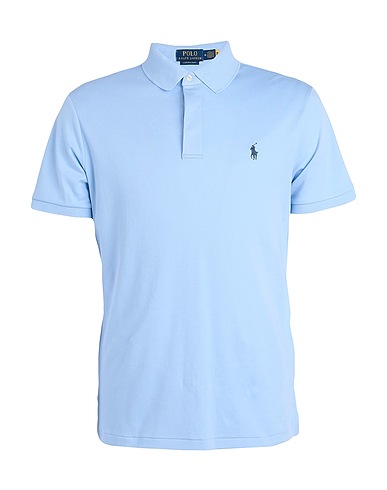 POLO RALPH LAUREN TOPS CUSTOM SLIM FIT SOFT COTTON POLO SHIRT
 Himmelblau 100% Baumwolle