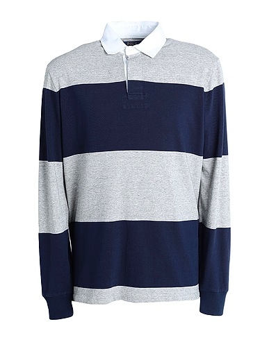 POLO RALPH LAUREN Polo shirt THE ICONIC RUGBY SHIRT
 Light grey 100% Cotton