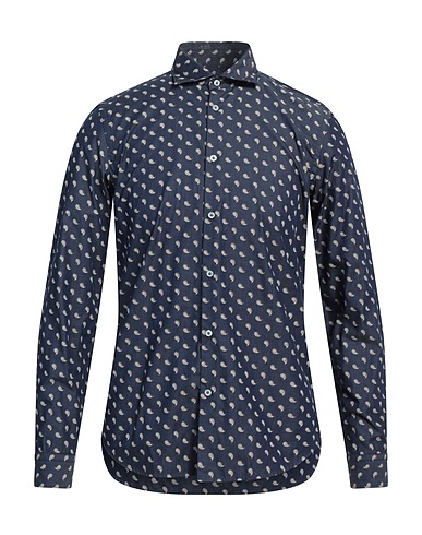 MANUEL RITZ Denim shirt Blue 100% Cotton