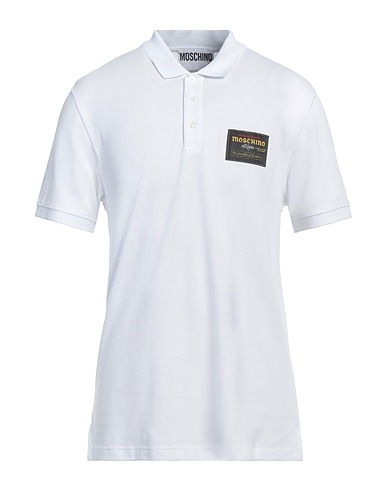 MOSCHINO Polo shirt White 100% Cotton