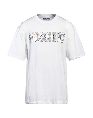 MOSCHINO T-Shirt Weiß 100% Organische Baumwolle