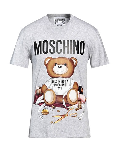 MOSCHINO T-shirt COUTURE Light grey 100% Organic cotton