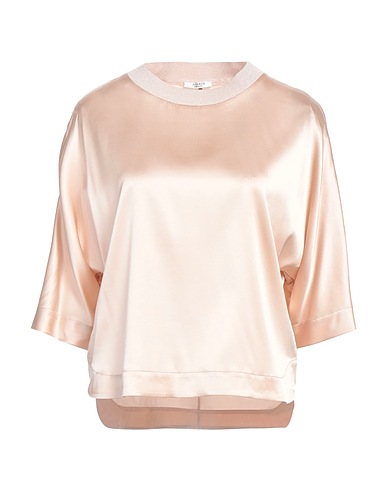 PESERICO Top Beige 97% Silk, 3% Elastane, Viscose, Metallic fiber, Cashmere