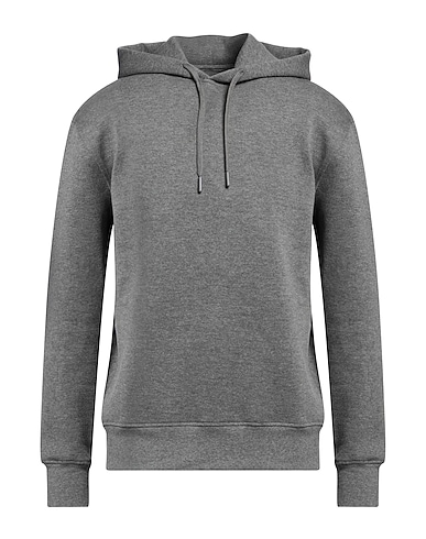 SAMSØE Φ SAMSØE Hooded track jacket  Grey 71% Polyester, 24% Cotton, 5% Elastane