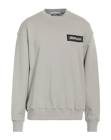 MOSCHINO Sweatshirt Hellgrau 100% Baumwolle