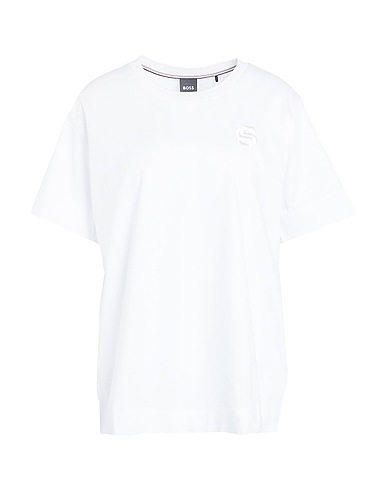 BOSS Basic T-shirt White 95% Cotton, 5% Elastane