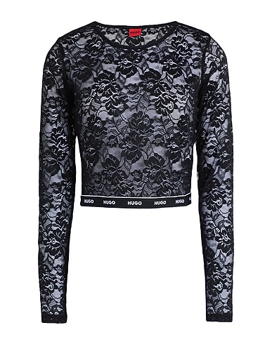 HUGO Top Black 85% Polyamide, 15% Elastane