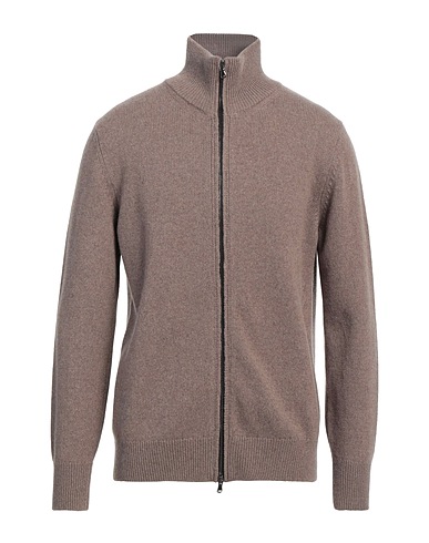 ARAGONA Cardigan Khaki 100% Cashmere