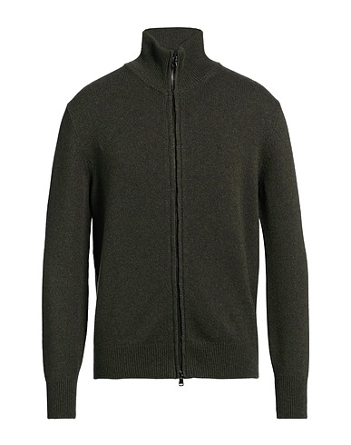 ARAGONA Cardigan Dark green 100% Cashmere