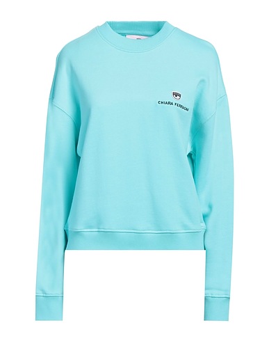 CHIARA FERRAGNI Felpa Turchese 98% Cotone, 2% Elastan